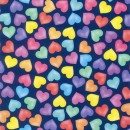 Quilt Backs Col. 107 Hearts Navy (274cm) - Due Sept/Oct